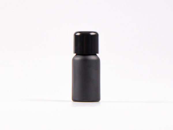 Schwarzglasflasche 10ml, mit Schraubverschluss schwarz